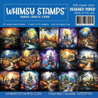 Whimsy Stamps Haunted Houses 6x6 inch Paper Pad wsdp49