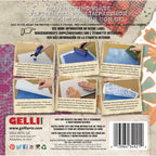 Gelli Arts 6 x 6 Reusable Gel Printing Plate package back