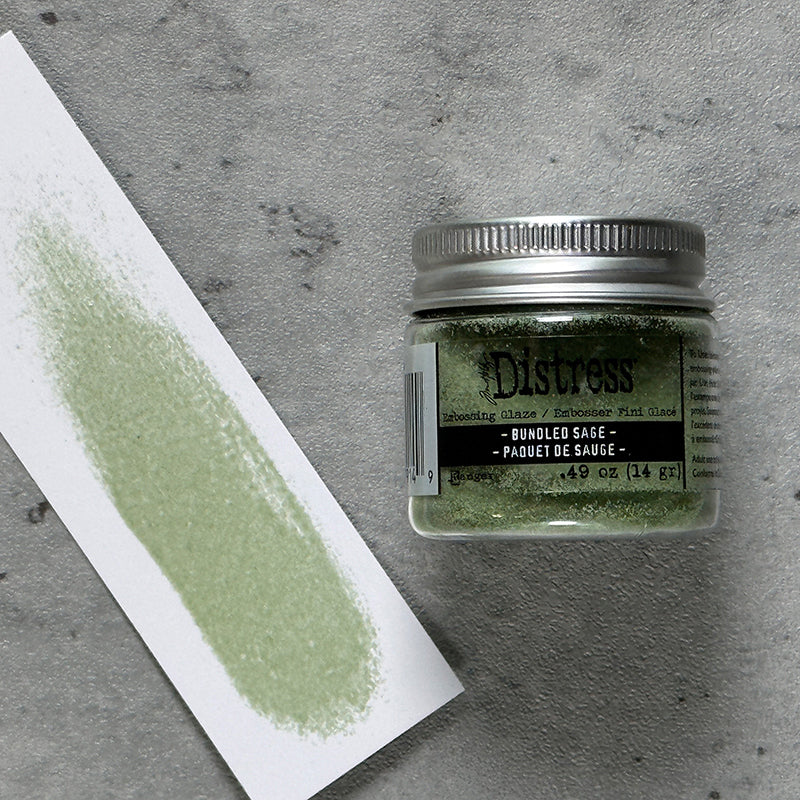 Tim Holtz Distress Embossing Glaze Bundled Sage Ranger tde79149 Color Swatch | color-code:ALT01