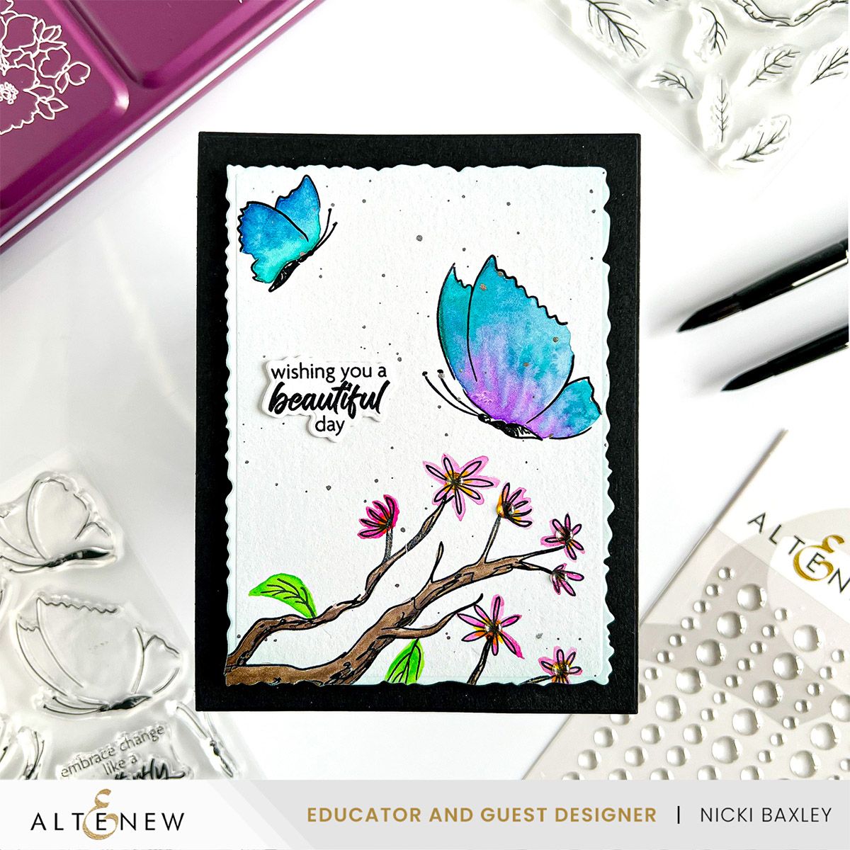 Altenew Crystal Clear Enamel Dots alt8773 beautiful day