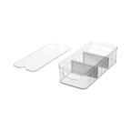 InterDesign Crisp Large Divided Bin 71373 lid off