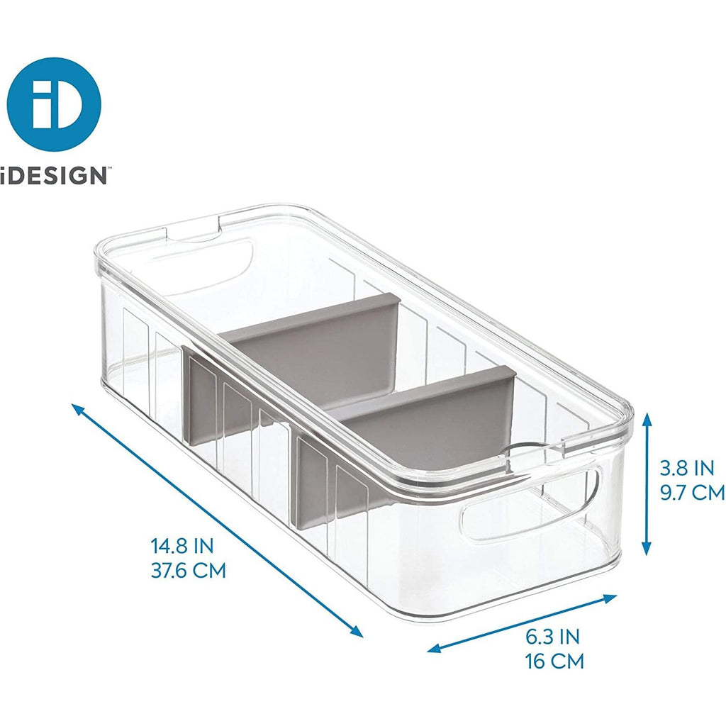 InterDesign Crisp Large Divided Bin 71373 dimensions