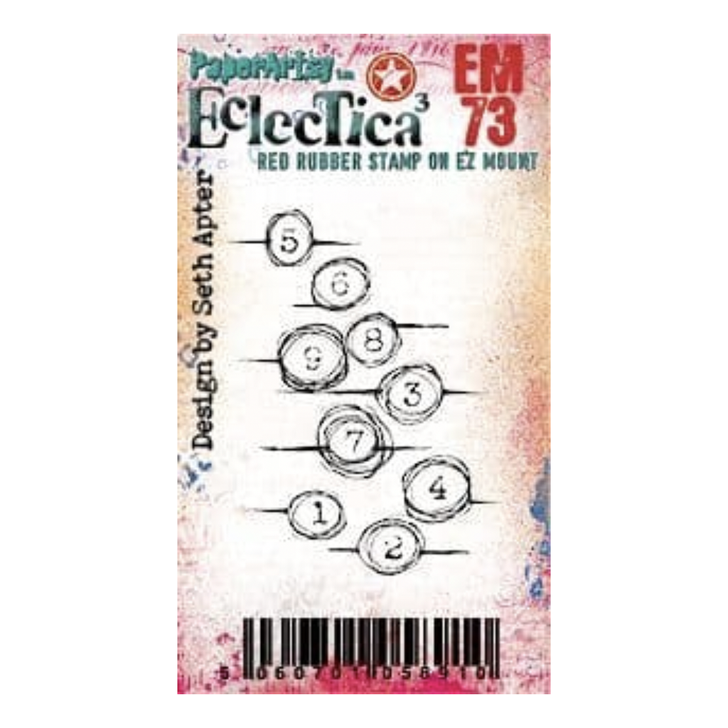 Paper Artsy Eclectica3 Seth Apter Mini 73 Cling Stamp em73