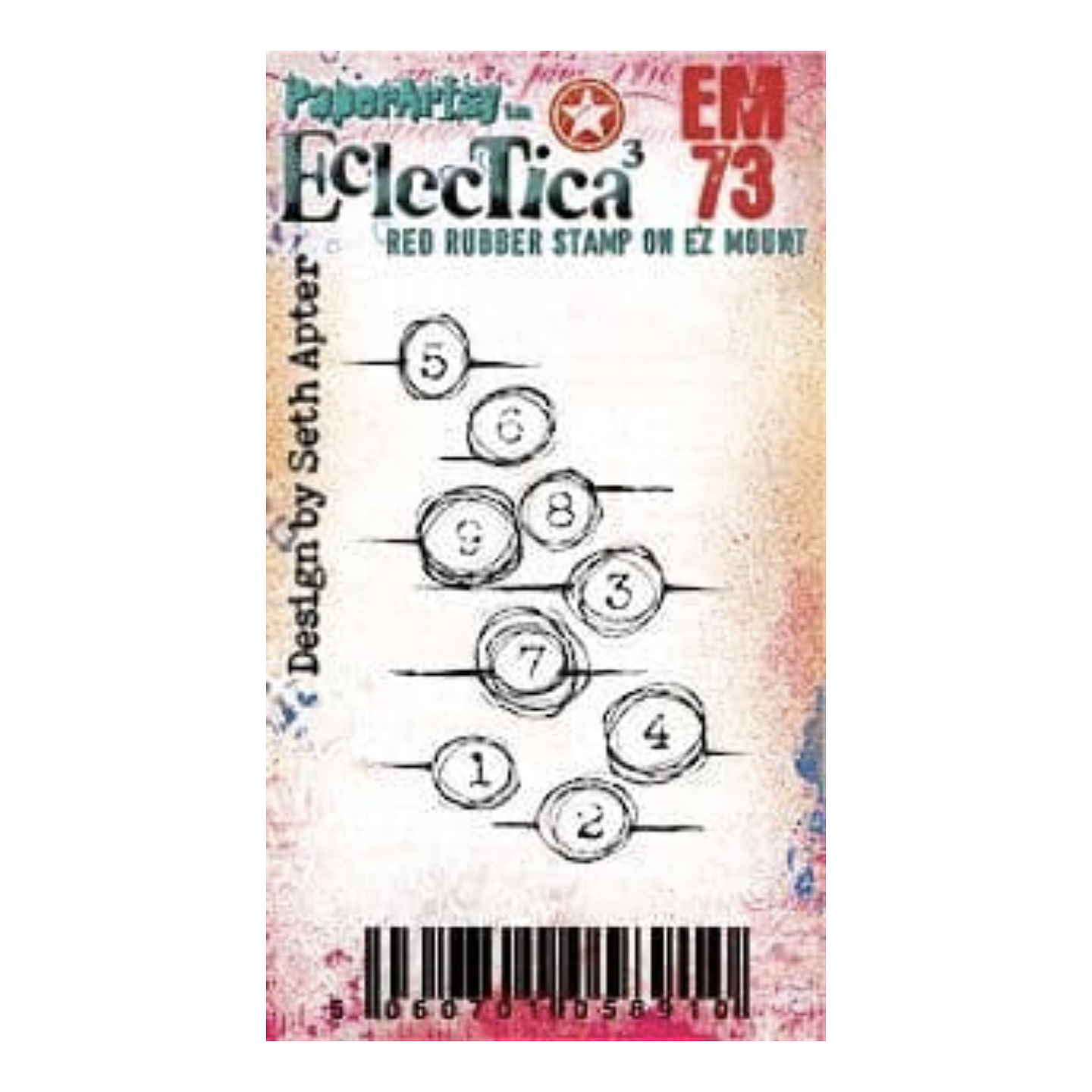 Paper Artsy Eclectica3 Seth Apter Mini 73 Cling Stamp em73