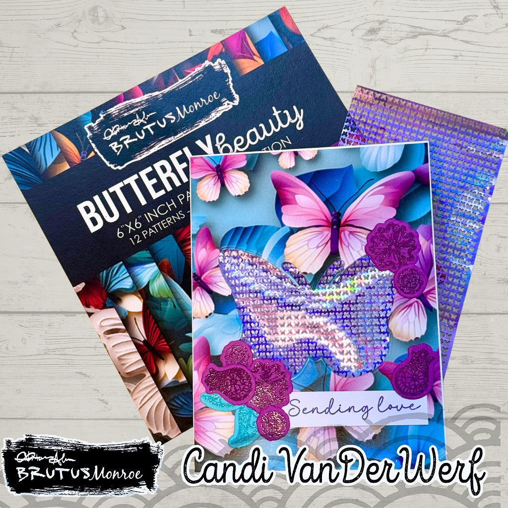 Brutus Monroe Wings Of Lace Stamp & Die Bundle bru8312 sending love