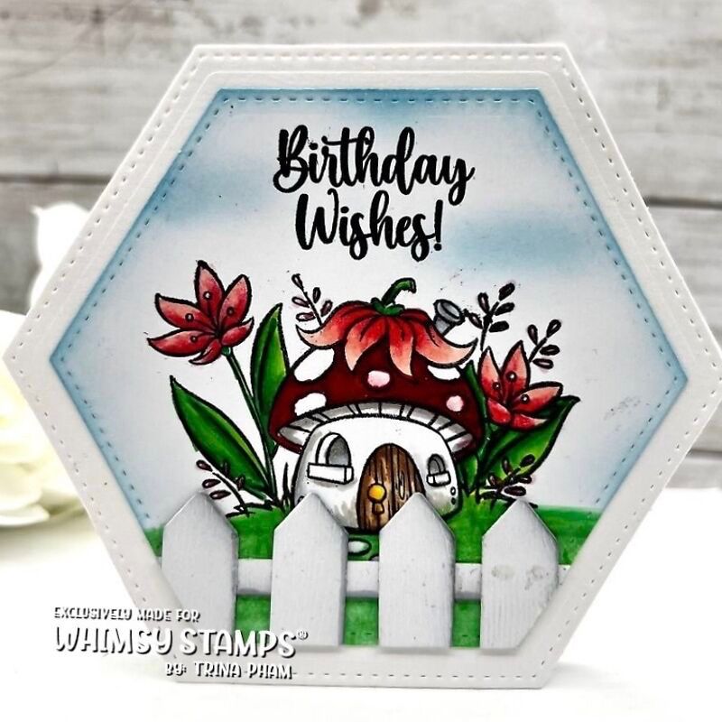 Whimsy Stamps Fairy Land Clear Stamps khb214 birthday wishes