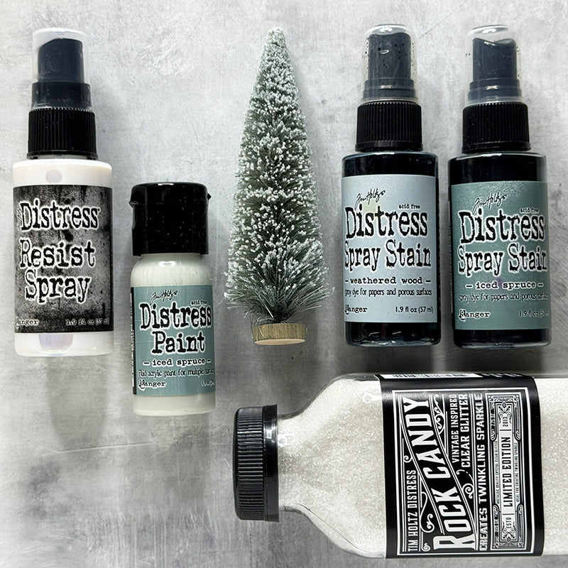Limited Edition Tim Holtz Distress Large 7.7oz Rock Candy Glitter Ranger tdr85201 Christmas Trees | color-code:ALT12