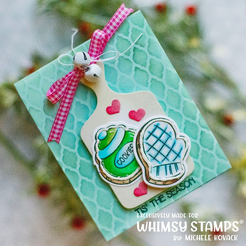 Whimsy Stamps Love and Christmas Cookies Outline Dies wsd235 tis the season
