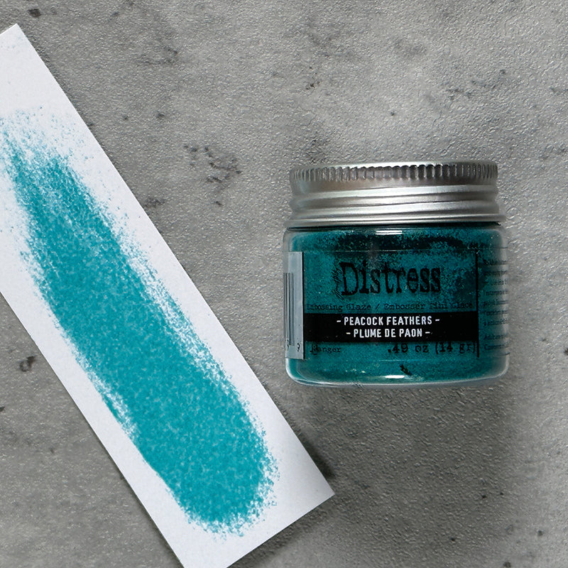 Tim Holtz Distress Embossing Glaze Peacock Feathers Ranger tde84099 Color Swatch | color-code:ALT04