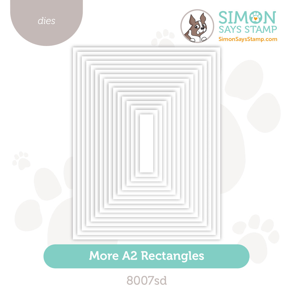 Simon Says Stamp More A2 Rectangles Wafer Dies 8007sd Moments in Time