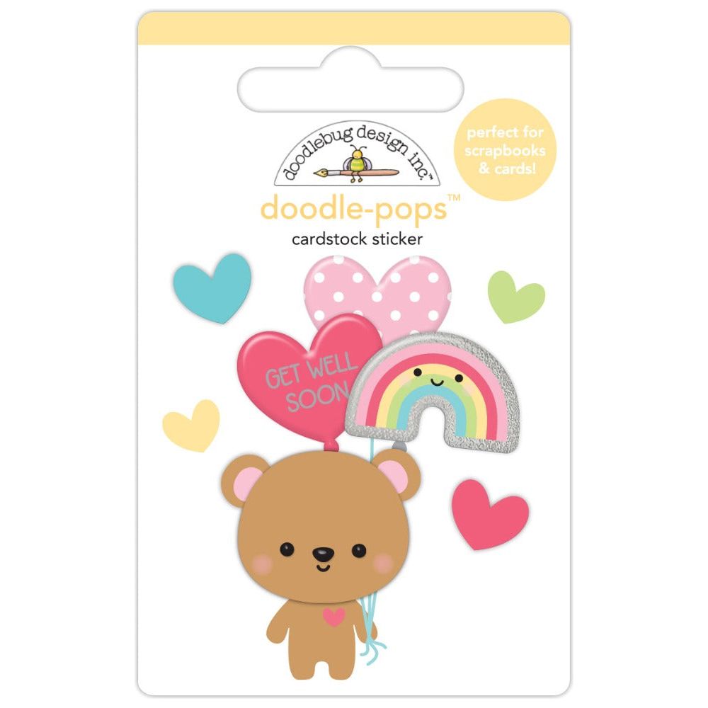 Doodlebug Bear Hugs Doodle-Pops 3D Stickers 8014