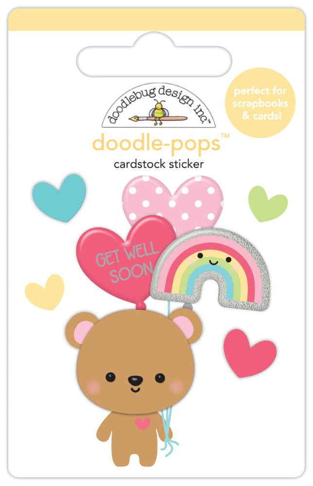 Doodlebug Bear Hugs Doodle-Pops 3D Stickers 8014