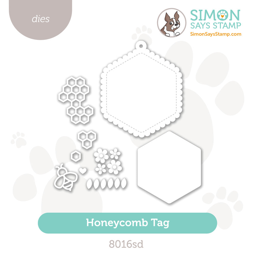 Simon Says Stamp Honeycomb Tag Wafer Dies 8016sd