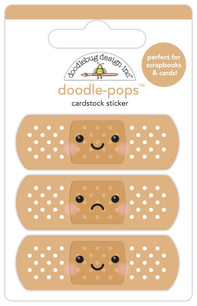 Doodlebug All Better Doodle-Pops 3D Stickers 8017