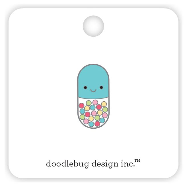 Doodlebug Happy Pill Collectible Pin 8020