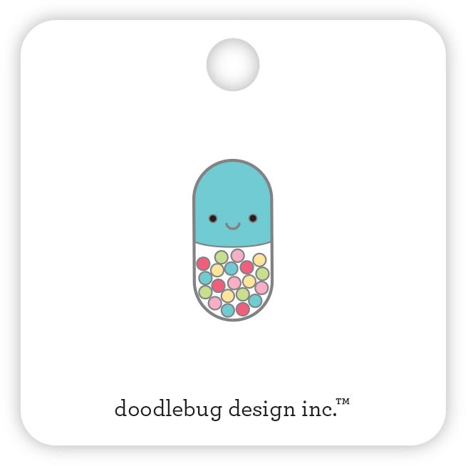 Doodlebug Happy Pill Collectible Pin 8020