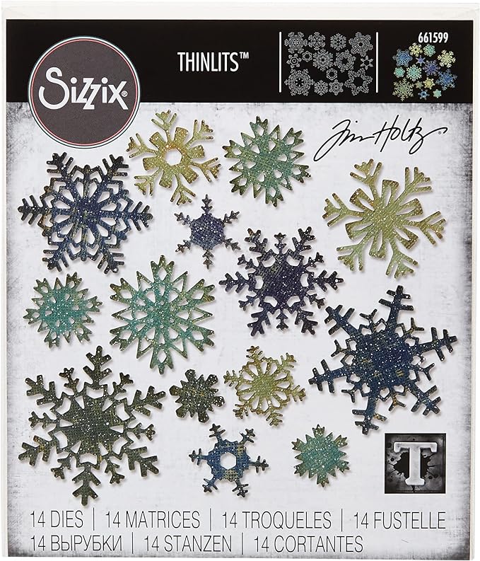  Sawysine 150 Pcs Mini Snowflakes for Crafts Glitter
