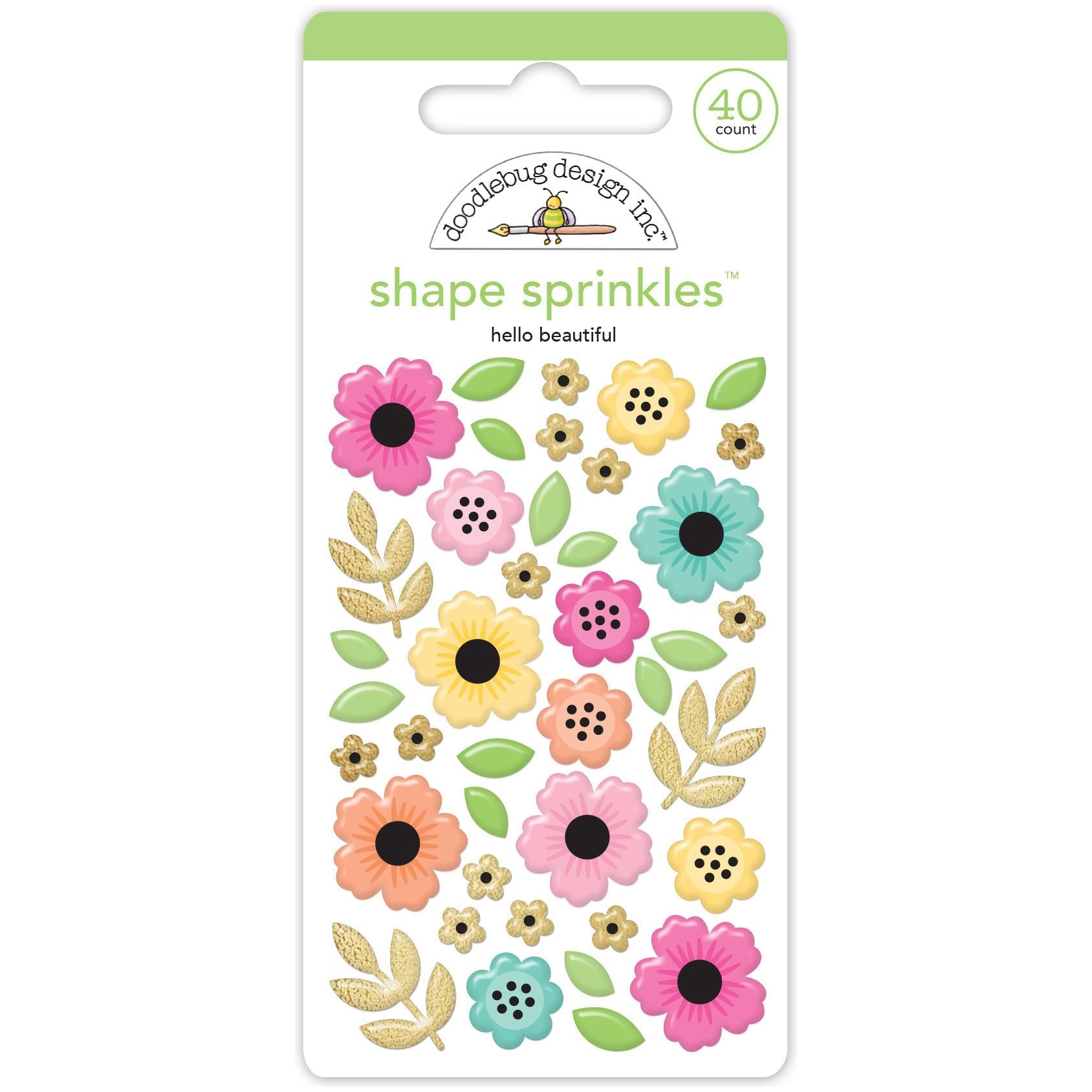 Doodlebug Hello Beautiful Shape Sprinkles 8159