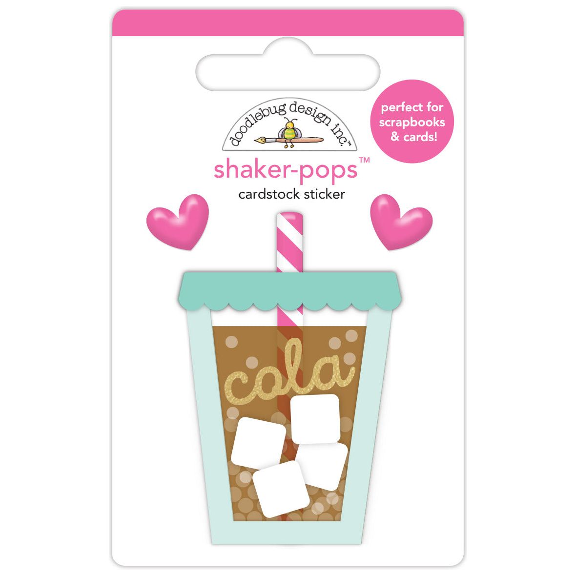 Doodlebug Soda Sweet Shaker Pops 3D Stickers 8163