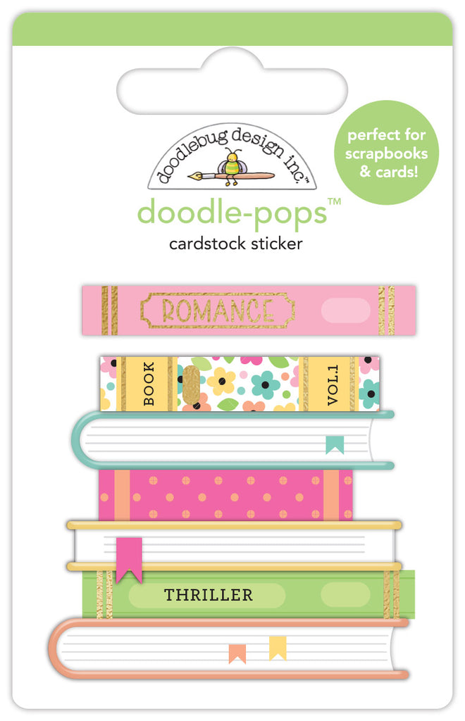 Doodlebug Book Club Doodle Pops 3D Stickers 8169