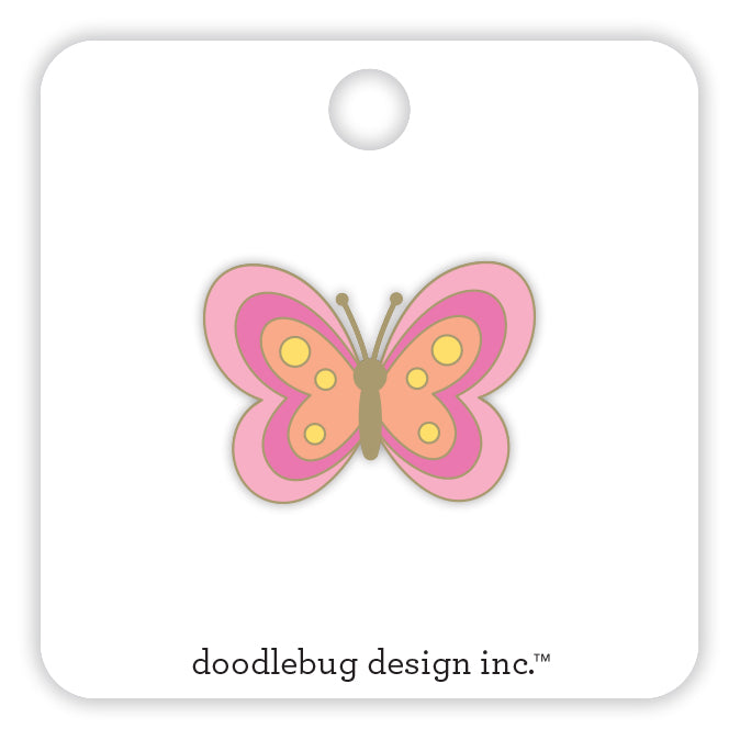 Doodlebug Butterfly Kisses Collectible Pin 8172