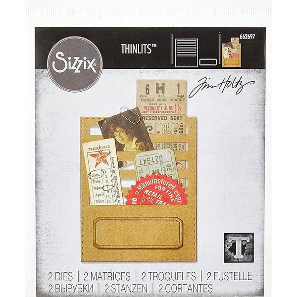 Tim Holtz Sizzix STITCHED SLOTS Thinlits Die 662697 – Simon Says Stamp