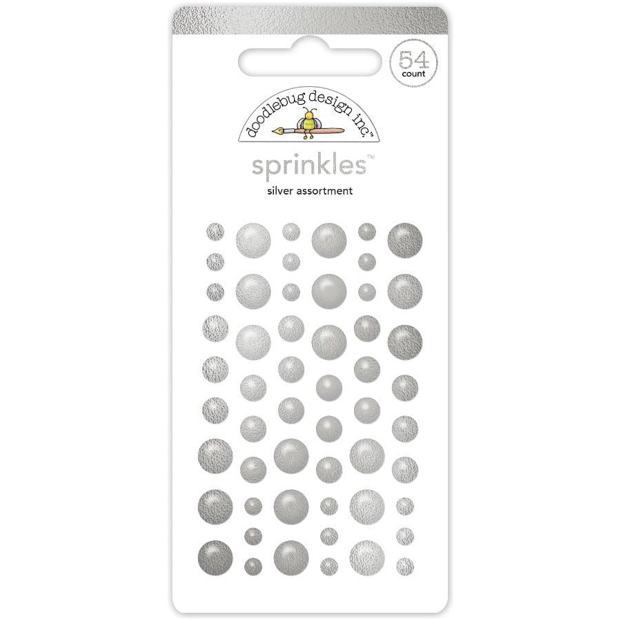 Doodlebug Silver Assortment Sprinkles 8214