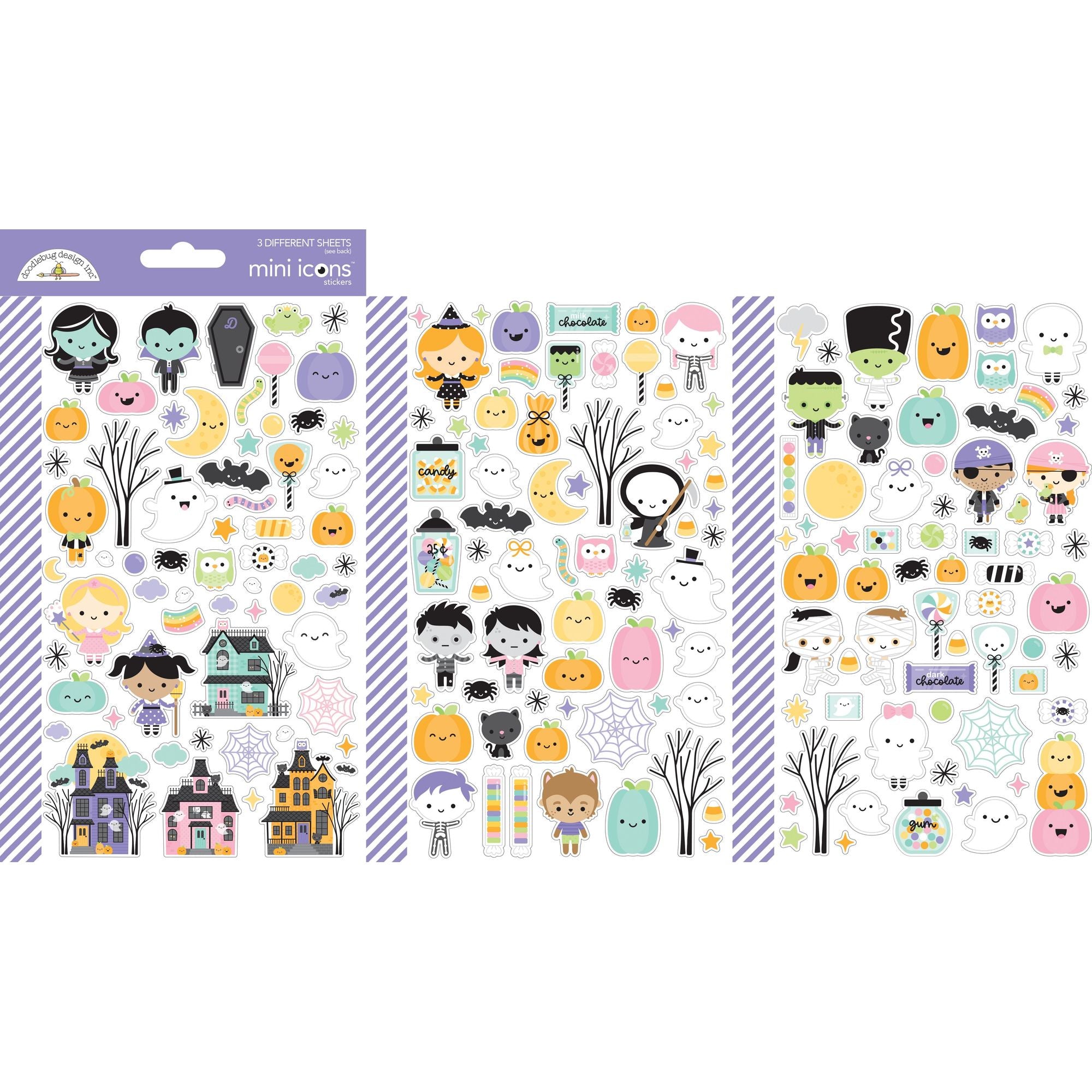 Doodlebug Sweet and Spooky Mini Icons Stickers 8243