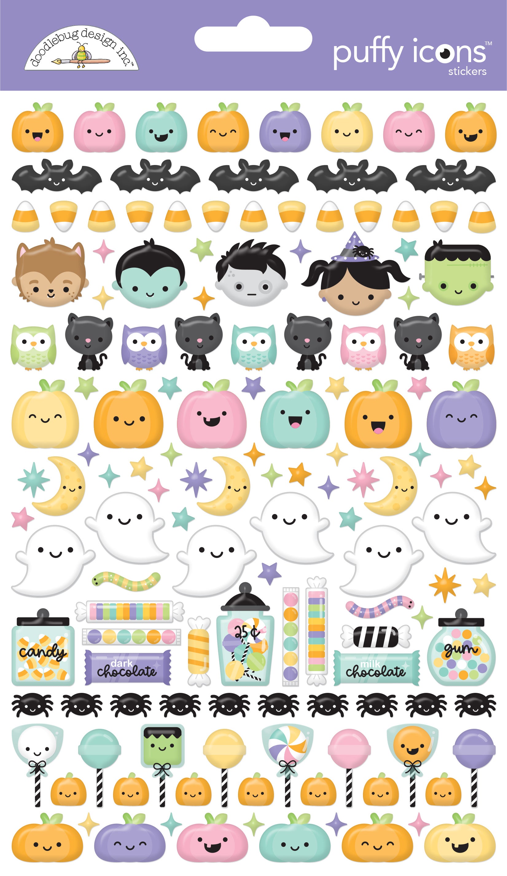 Puffy Candy Stickers