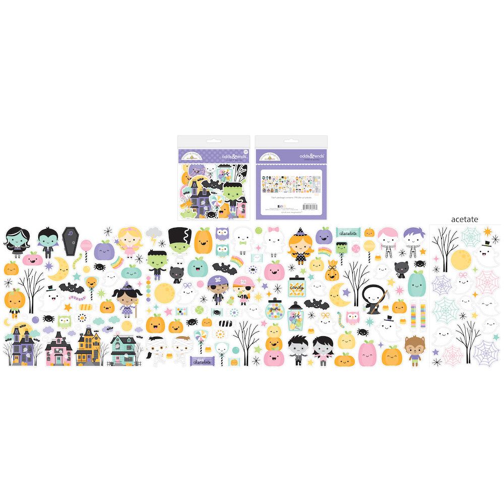 Doodlebug Sweet and Spooky Odds and Ends Die Cut Shapes 8257