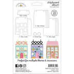 Doodlebug Home Sweet Home Chipboard Album 8340 contents