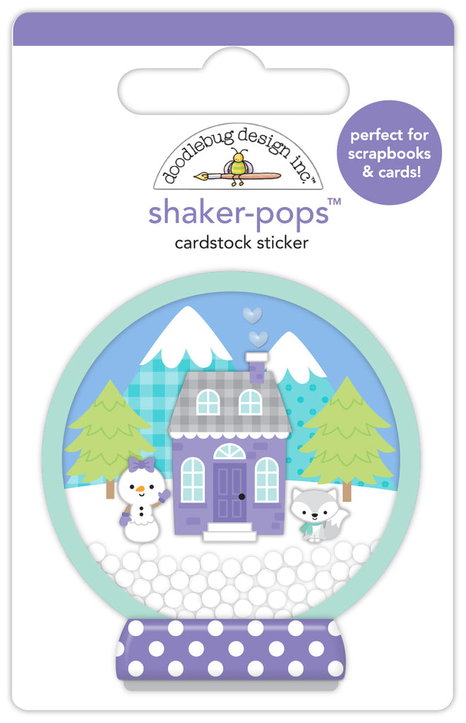 Doodlebug Winter Wonderland Shaker-Pops 3D Stickers 8351