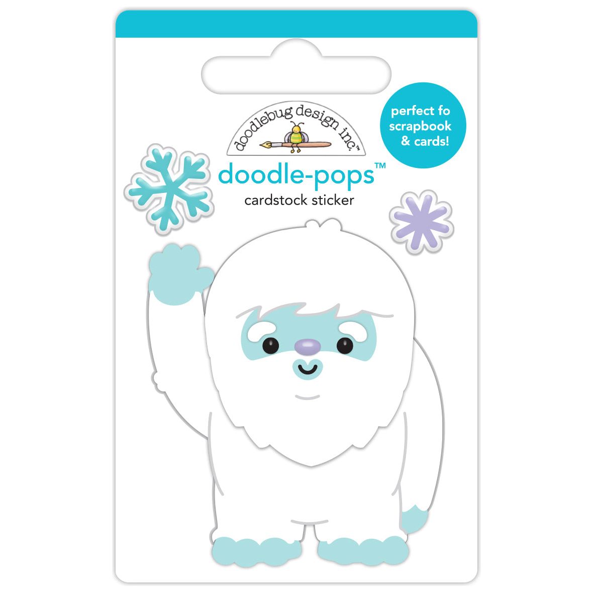 Doodlebug Hello Winter Doodle-Pops 3D Stickers 8354