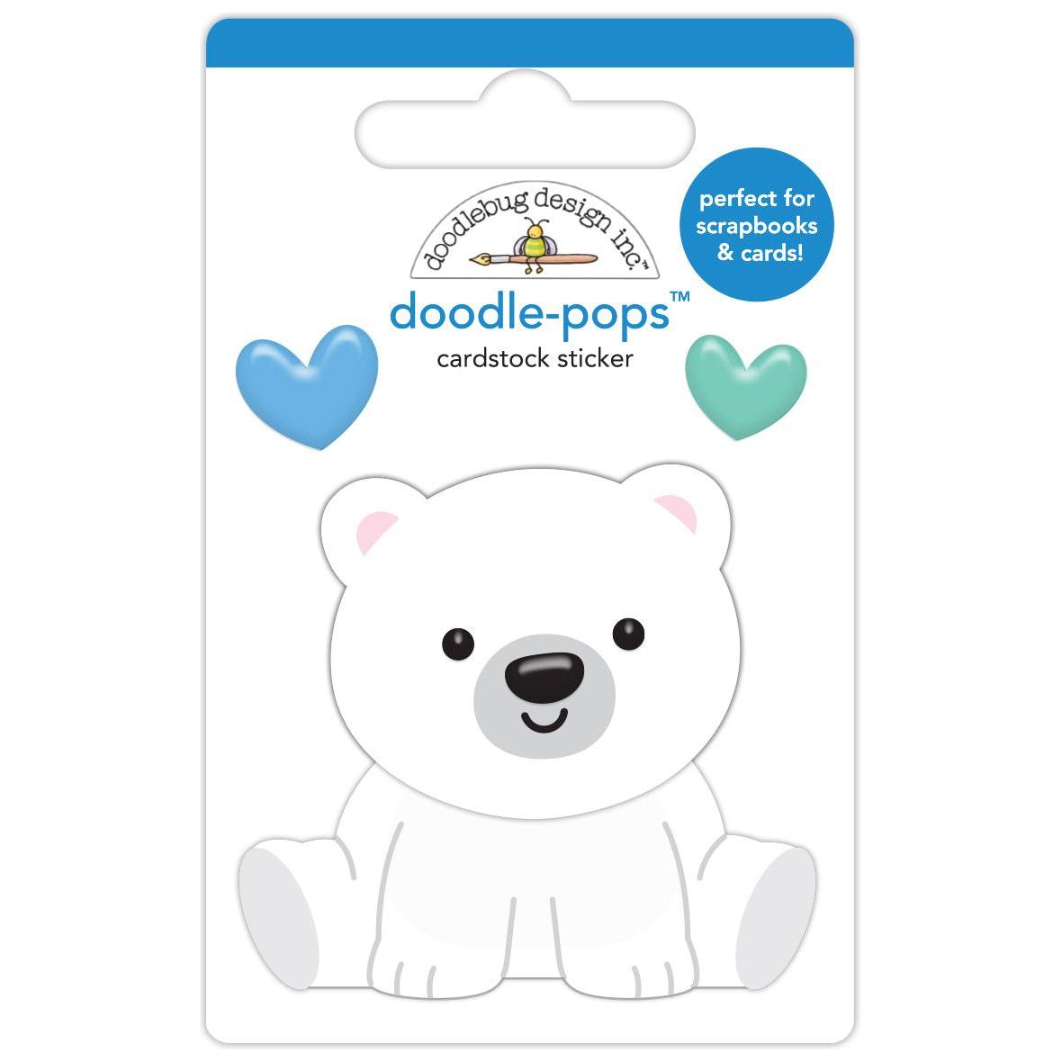 Doodlebug Beary Loveable Doodle-Pops 3D Stickers 8356
