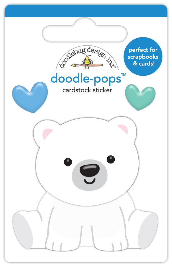 Doodlebug Beary Loveable Doodle-Pops 3D Stickers 8356