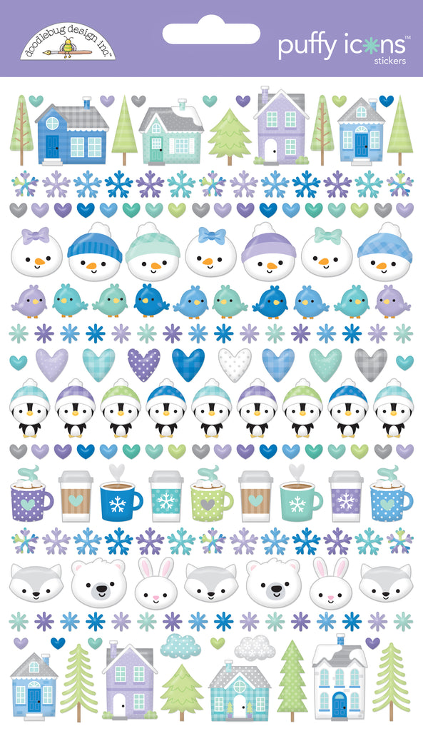 Doodlebug Snow Much Fun Puffy Stickers 8359