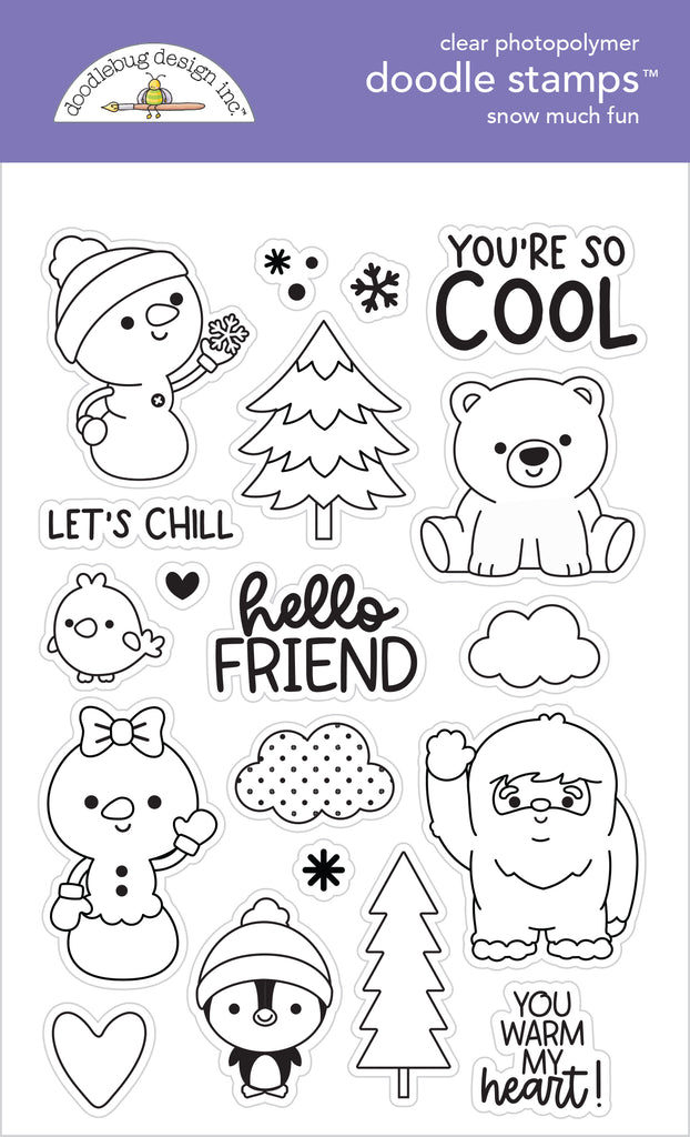 Doodlebug Snow Much Fun Clear Stamps 8366