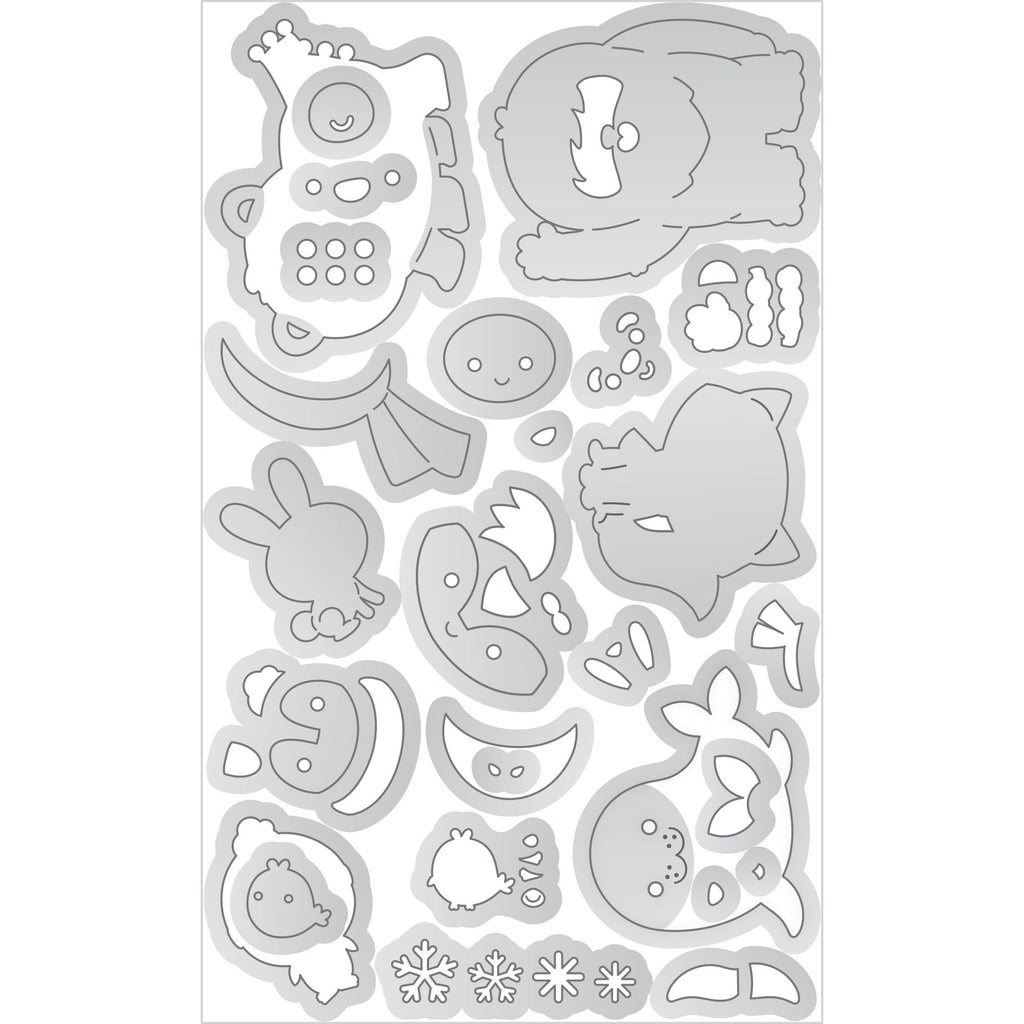 Doodlebug Snow Cute Doodle Cuts Dies 8369 actual