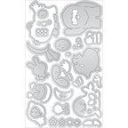 Doodlebug Snow Cute Doodle Cuts Dies 8369 actual