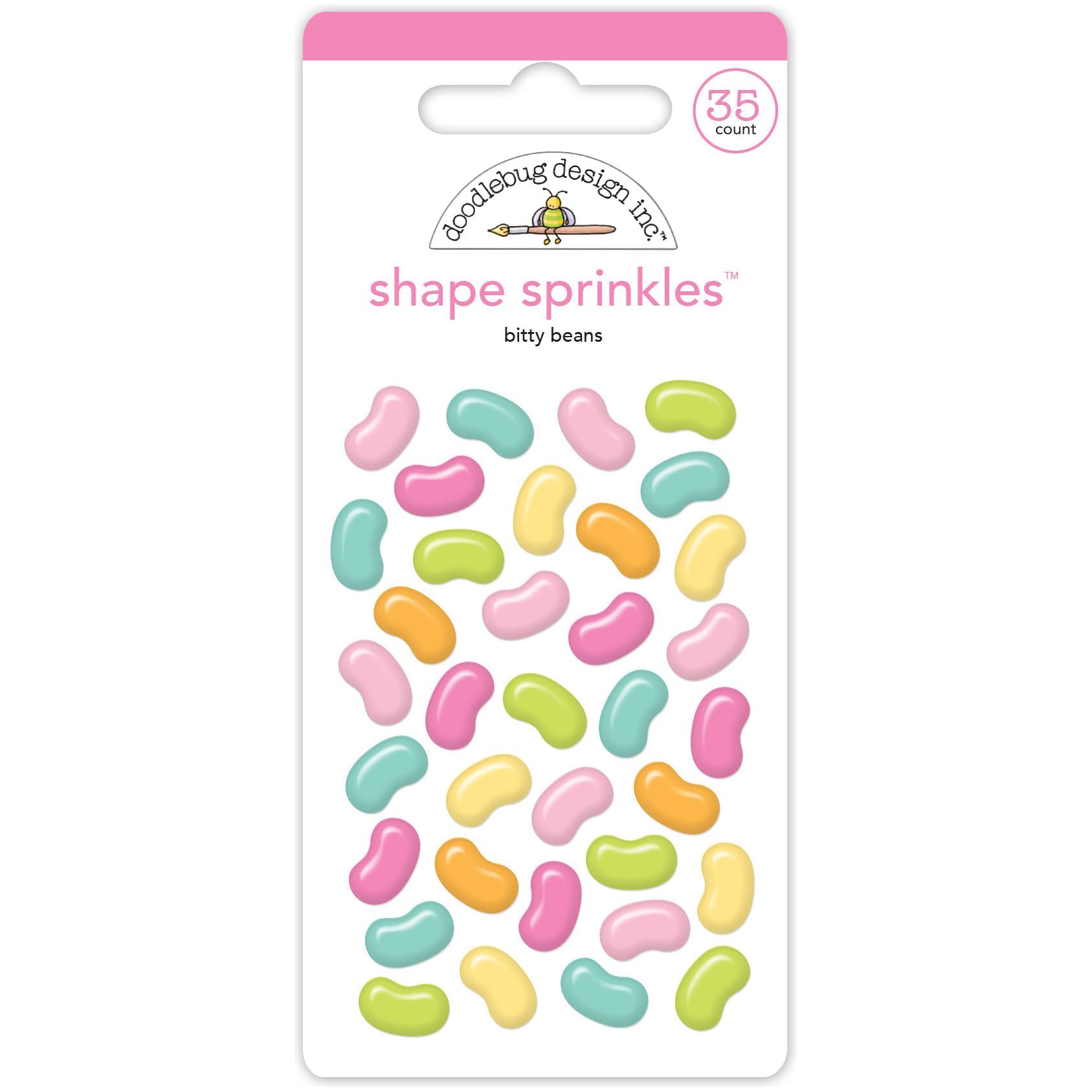 Doodlebug Bitty Beans Shape Sprinkles 8428