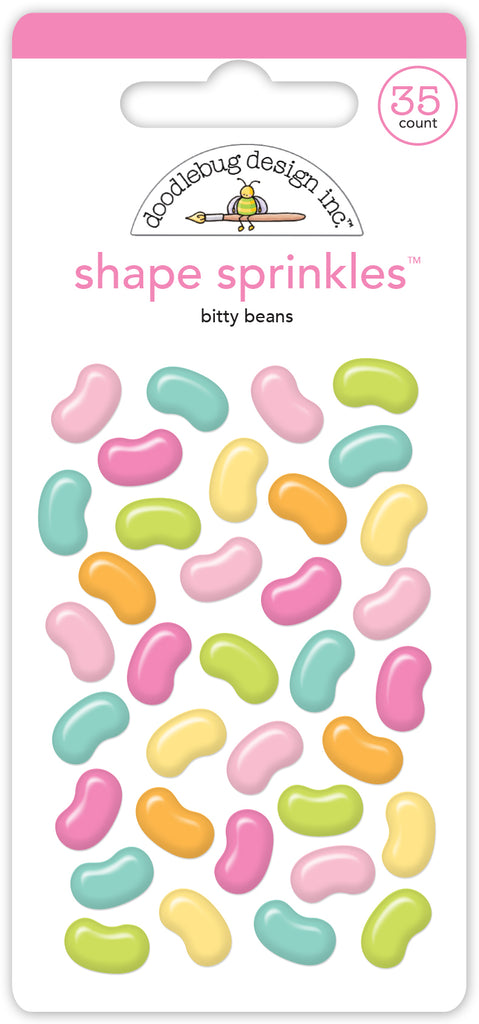 Doodlebug Bitty Beans Shape Sprinkles 8428
