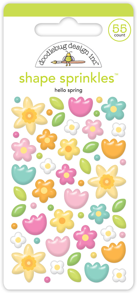 Doodlebug Hello Spring Shape Sprinkles 8429