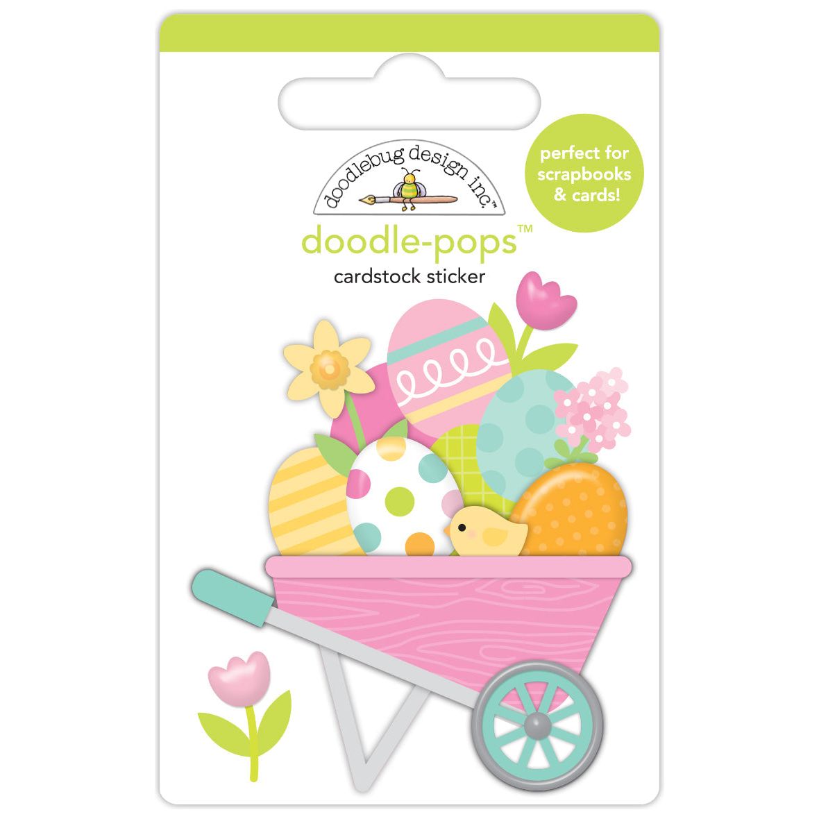 Doodlebug Easter's On Its Way Doodle-Pops 3D Stickers 8436
