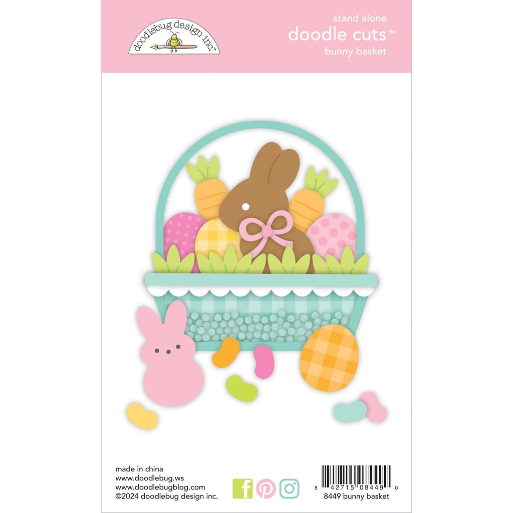 Doodlebug Bunny Basket Doodle Cuts Dies 8449 assembled