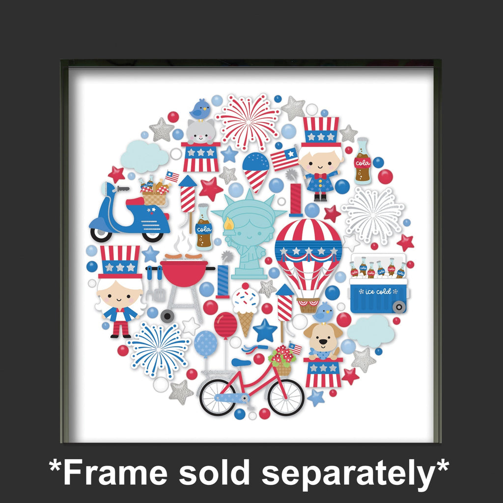 Doodlebug Hometown USA Shadow Box Kit 8549 Sample