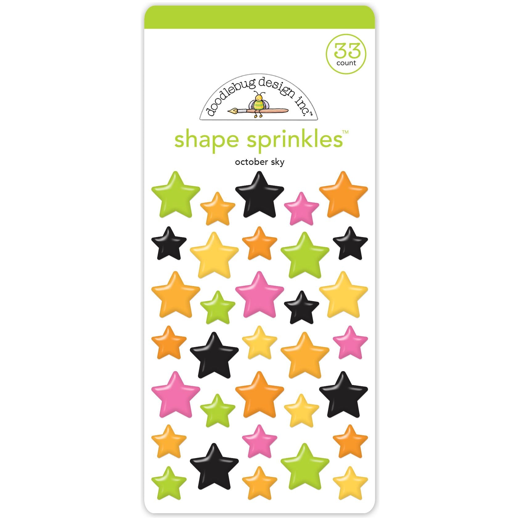 Doodlebug October Sky Shape Sprinkles 8561