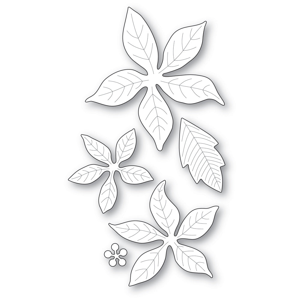Poppy Stamps BLOOMING POINSETTIA Craft Die 861