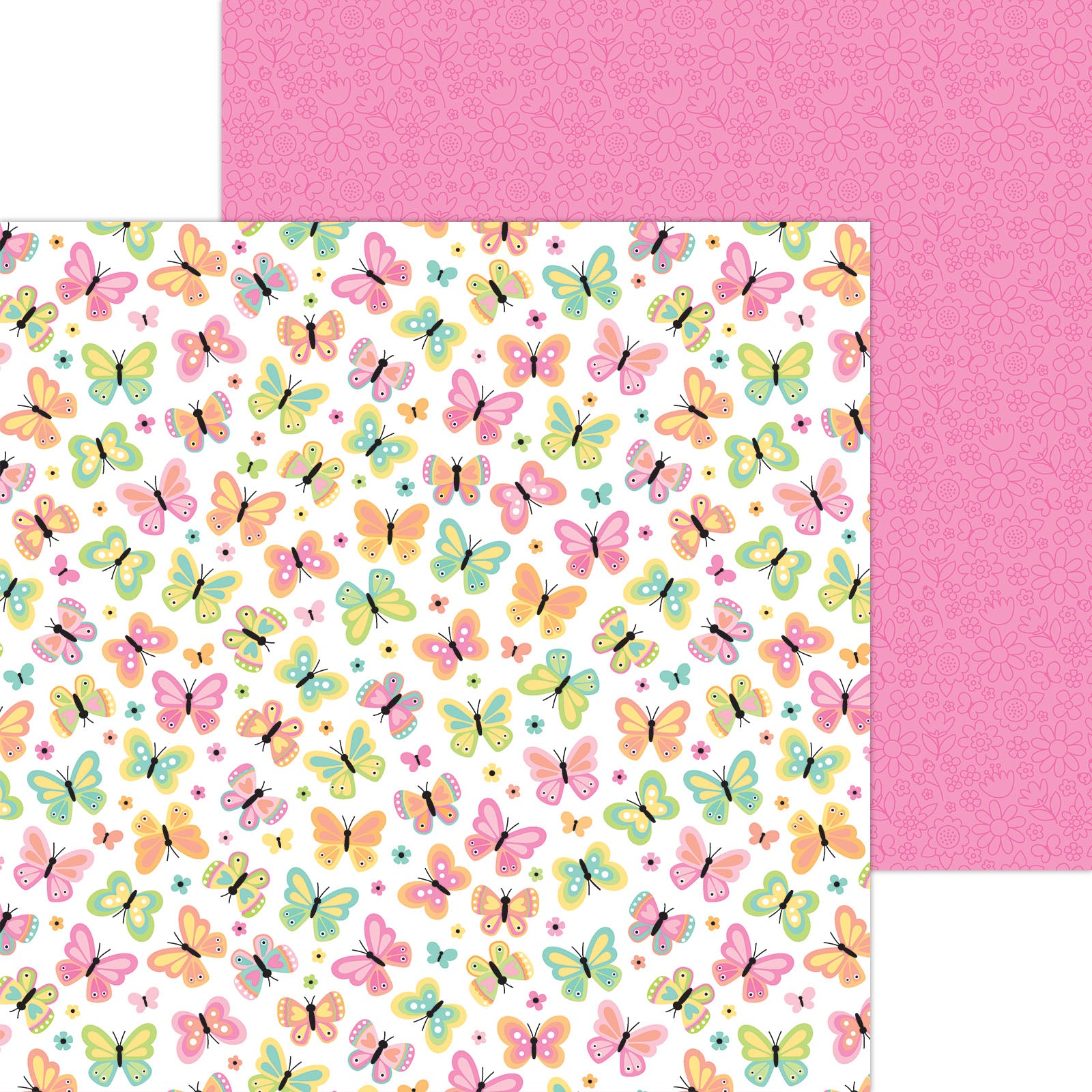 Doodlebug Butterfly Kisses 12x12 Inch Paper Pack 8821