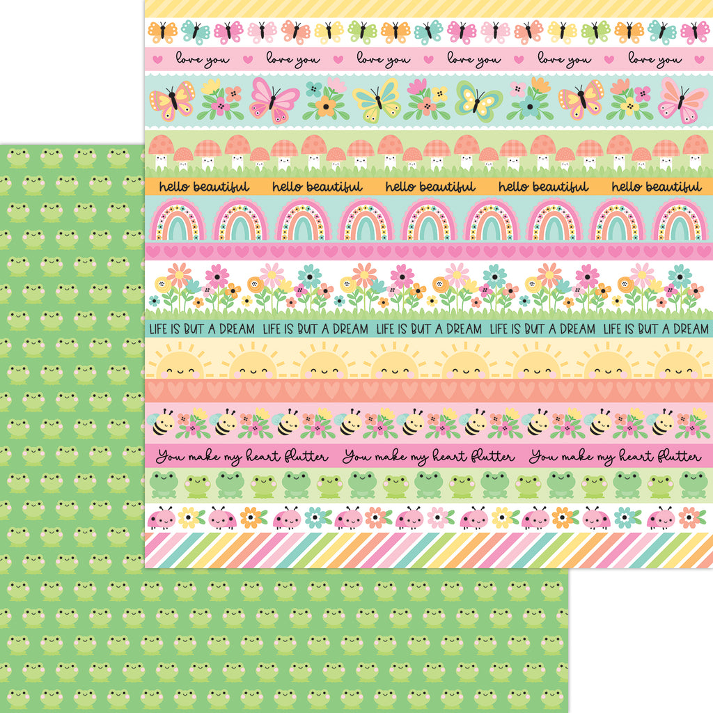 Doodlebug Butterfly Kisses 12x12 Inch Paper Pack 8821