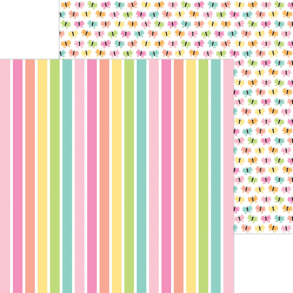 Doodlebug Butterfly Kisses 12x12 Inch Paper Pack 8821